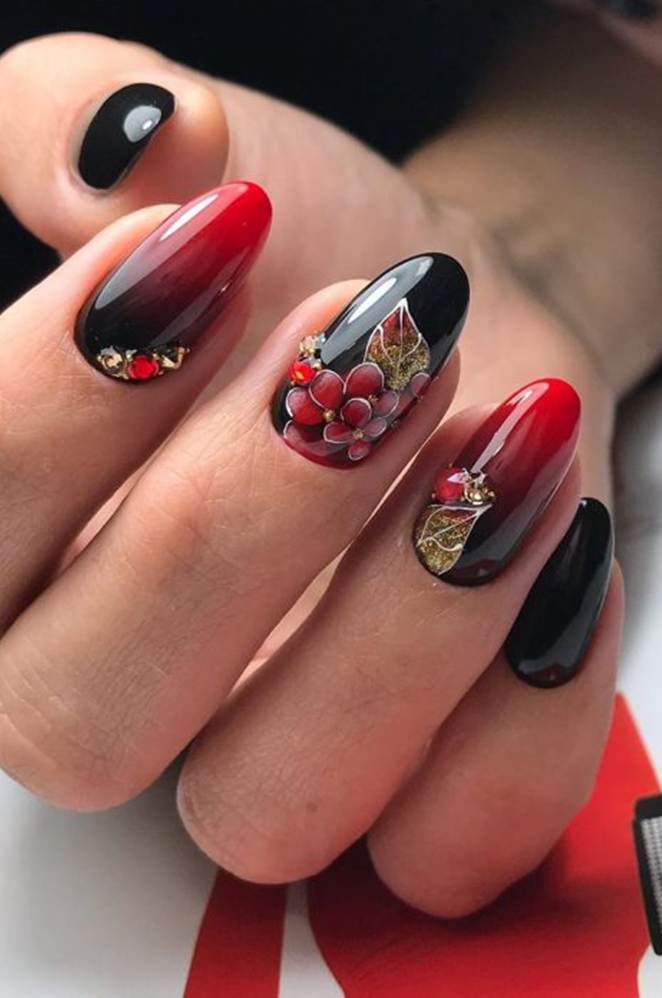 Stylish Nail Art Designs That Pretty From Every Angle : Abstract fall nail  look