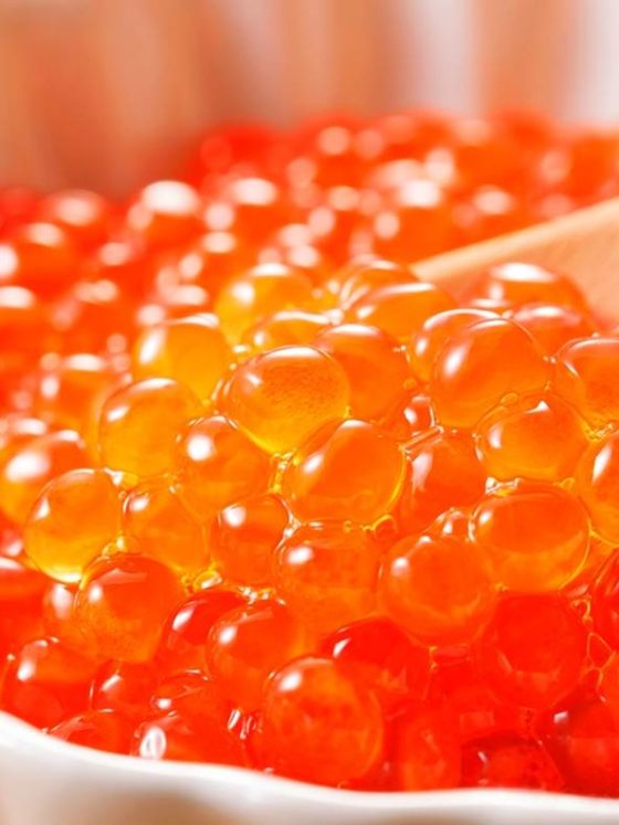 DIY beauty care with red caviar