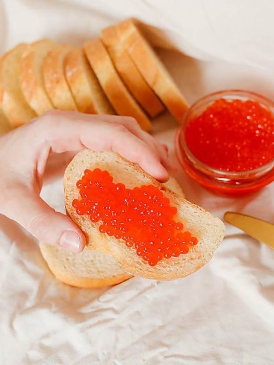 Beauty secrets of red caviar